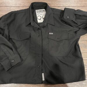 Dixxon Black womens crop Flannel Shirt